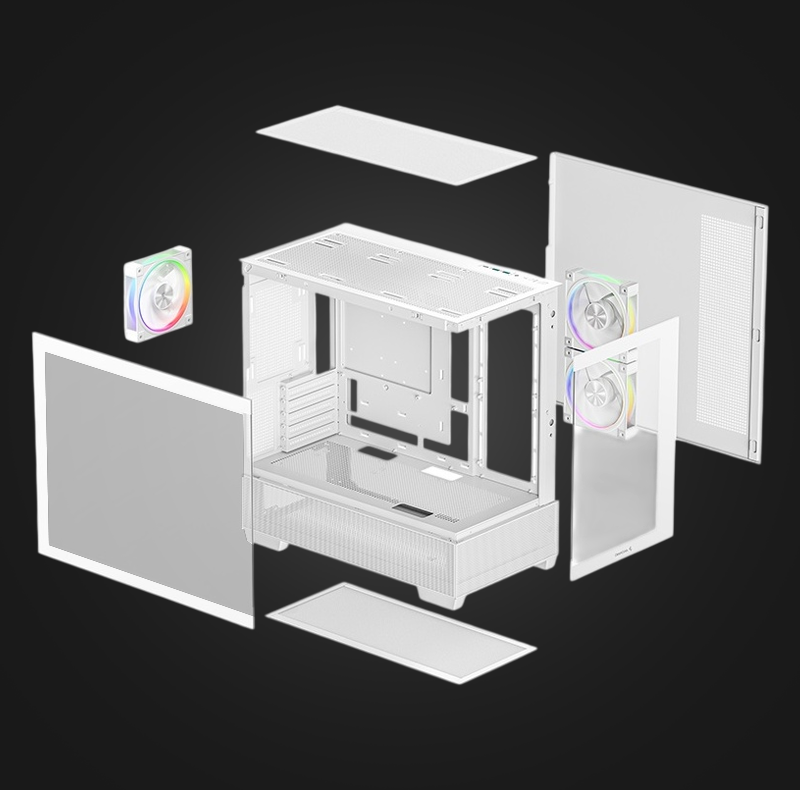 Корпус Deepcool CG380 3F, белый-5